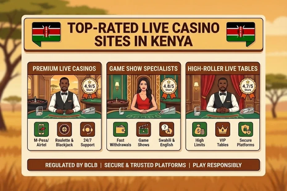 Top-rated live casino sites in Kenya main pic