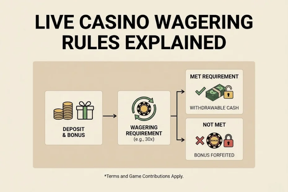 Live сasino wagering rules explained main pic